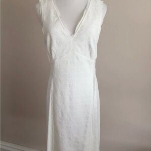 Rebecca Taylor off white dress cotton polyester Size 10